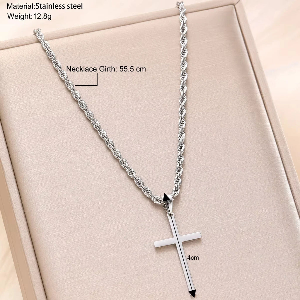 Faith & Strength Cross Necklace