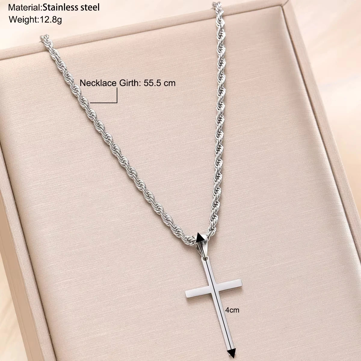 Faith & Strength Cross Necklace