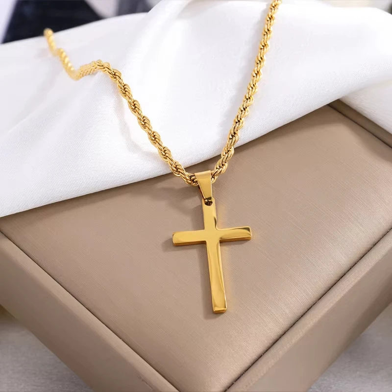 Faith & Strength Cross Necklace