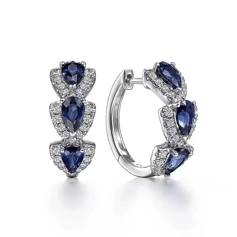 Royal Sapphire Elegance Earrings