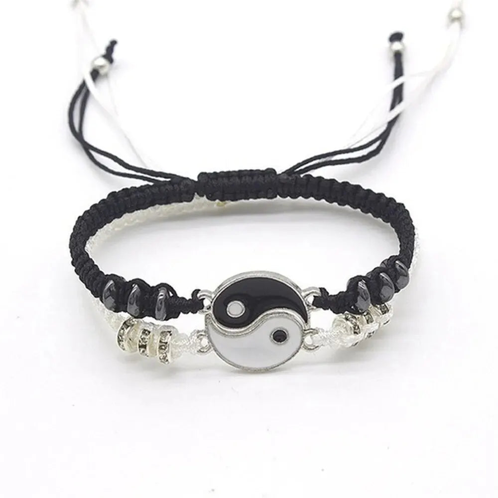Yin & Yang Balance Bracelets – Matching Couple Set (2PCS)